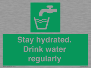 Stay hydrated. Drink water regularly 